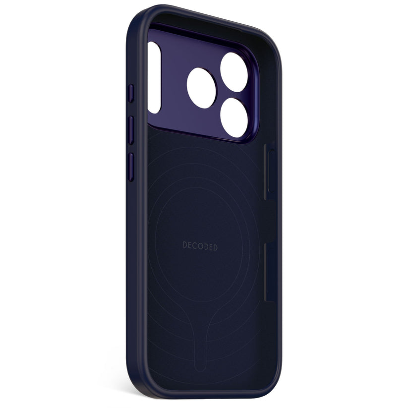DECODED ANTIMICROBIAL SILICONE BACKCOVER FOR IPHONE 17 PRO - TRUE NAVY - iSTYLE BG