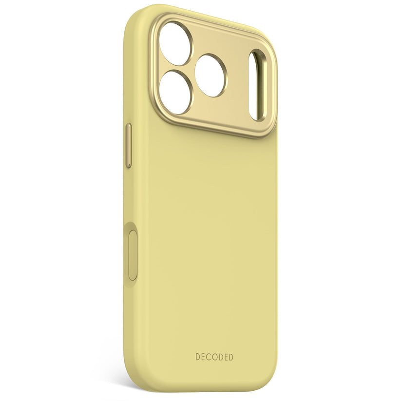 DECODED ANTIMICROBIAL SILICONE BACKCOVER FOR IPHONE 17 PRO - YUMA YELLOW - iSTYLE BG