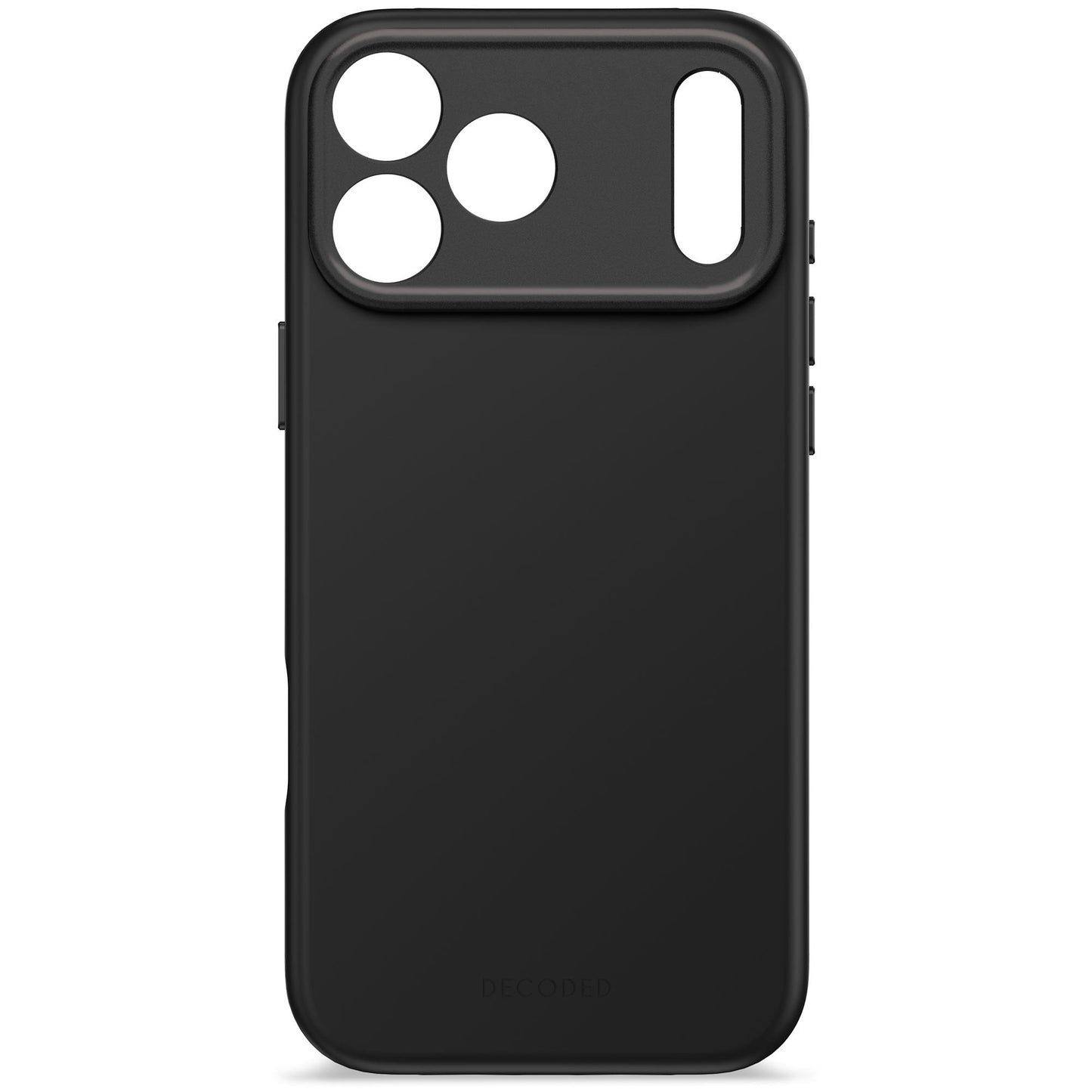 Кейс за iPhone 17 Pro Max от Decoded - силиконов - Antimicrobial - PHANTOM BLACK