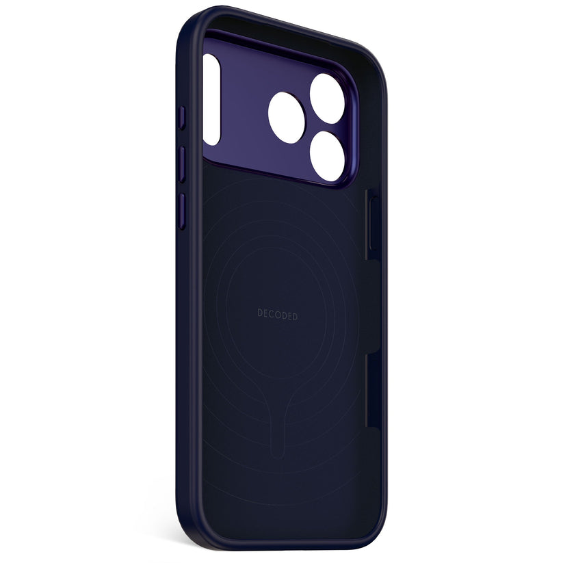 Кейс за iPhone 17 Pro Max от Decoded - силиконов - Antimicrobial - TRUE NAVY - iSTYLE BG