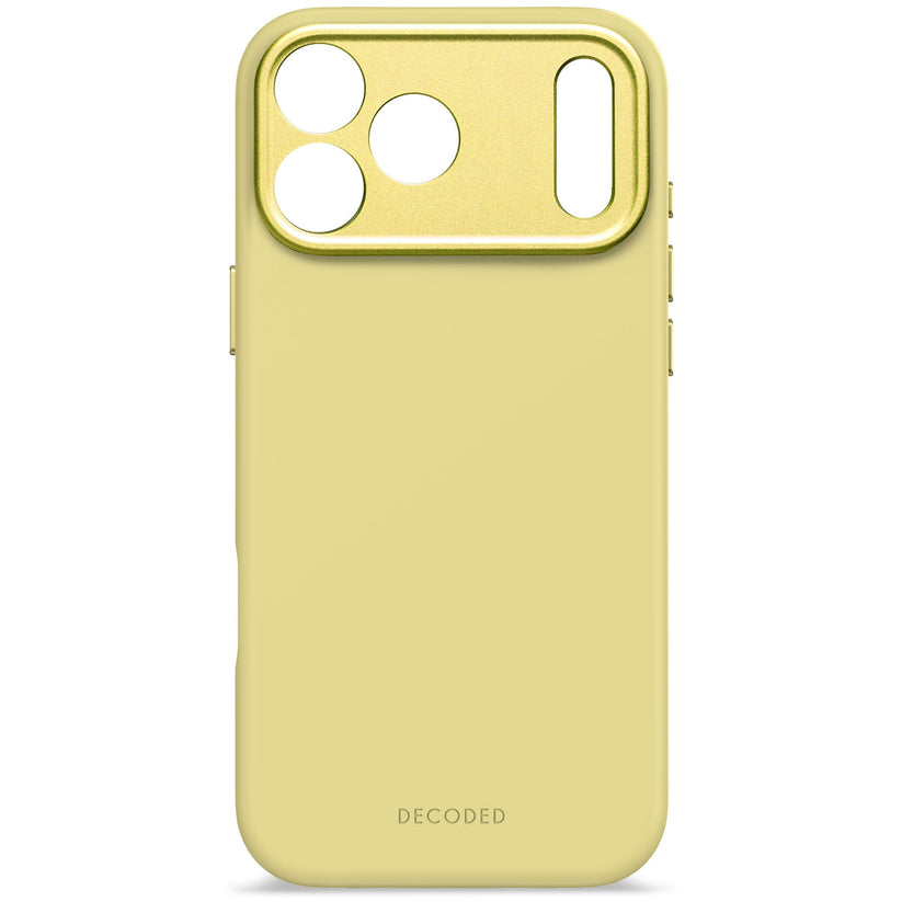 Кейс за iPhone 17 Pro Max от Decoded - силиконов - Antimicrobial - YUMA YELLOW - iSTYLE BG
