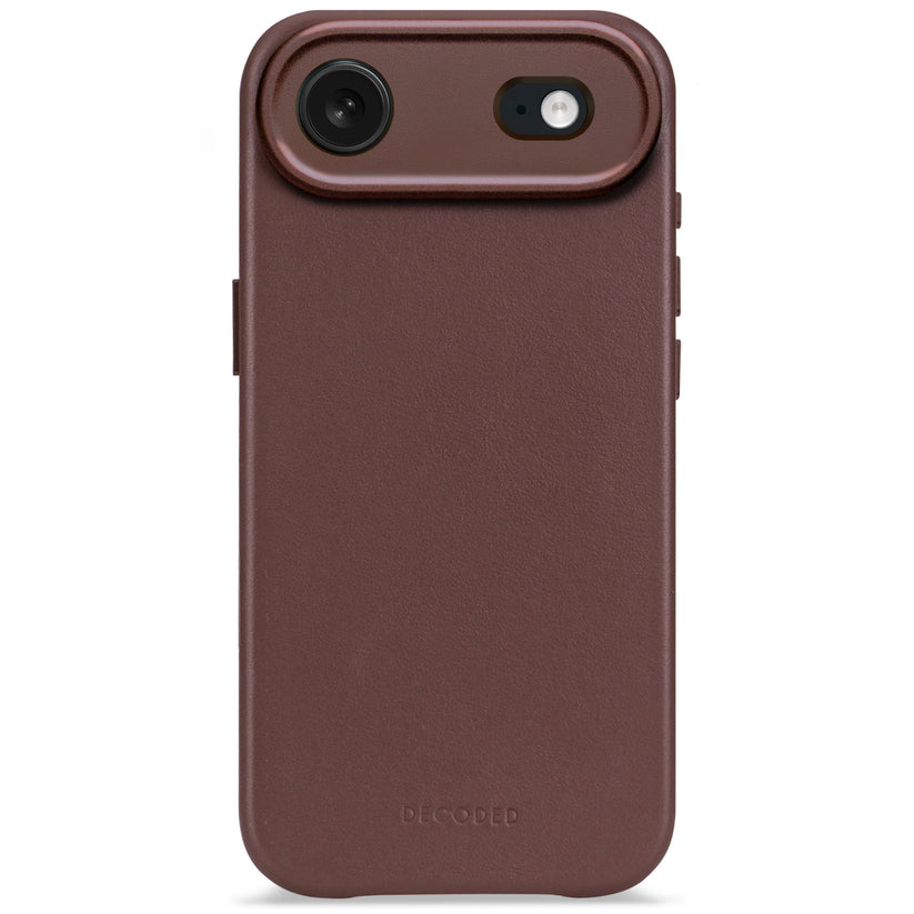 DECODED LEATHER BACKCOVER FOR IPHONE AIR - CHOCOLATE BROWN - iSTYLE BG