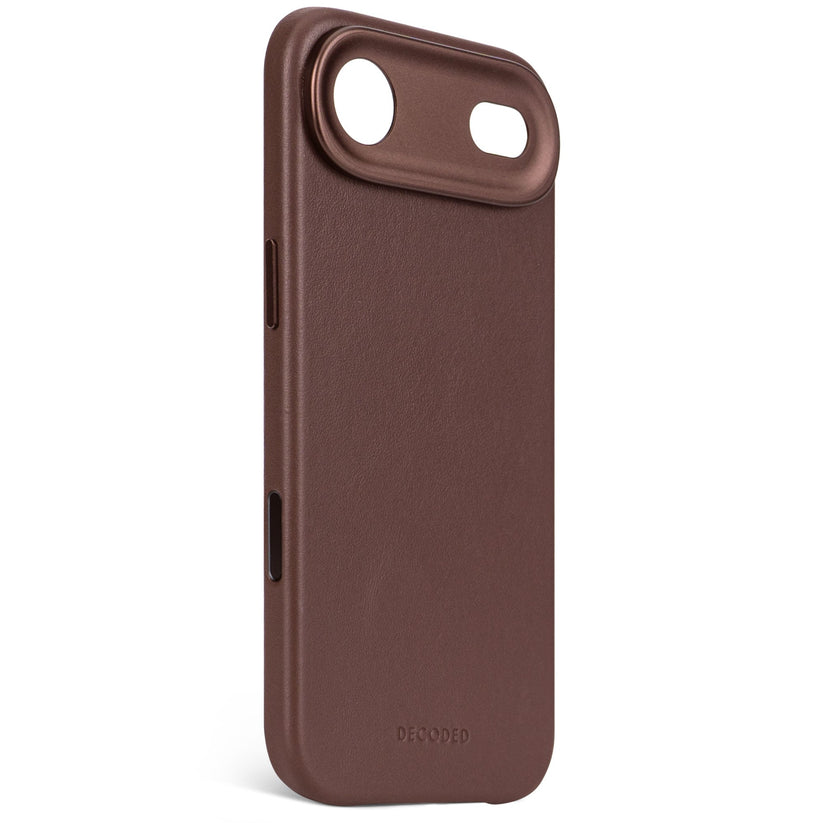 DECODED LEATHER BACKCOVER FOR IPHONE AIR - CHOCOLATE BROWN - iSTYLE BG