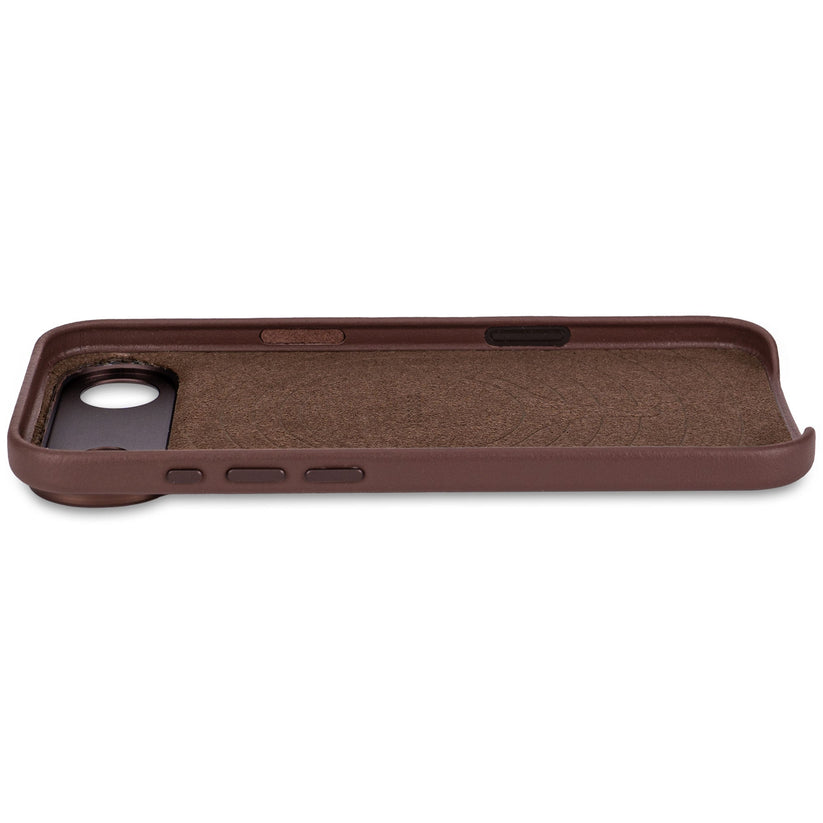DECODED LEATHER BACKCOVER FOR IPHONE AIR - CHOCOLATE BROWN - iSTYLE BG