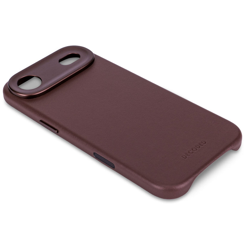 DECODED LEATHER BACKCOVER FOR IPHONE AIR - CHOCOLATE BROWN - iSTYLE BG