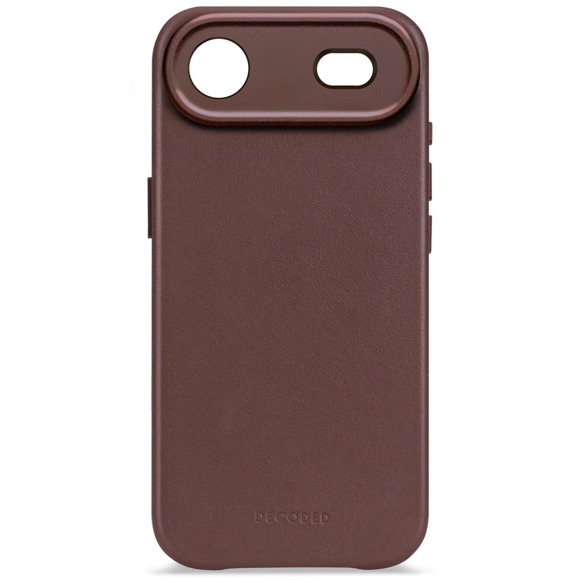 DECODED LEATHER BACKCOVER FOR IPHONE AIR - CHOCOLATE BROWN - iSTYLE BG