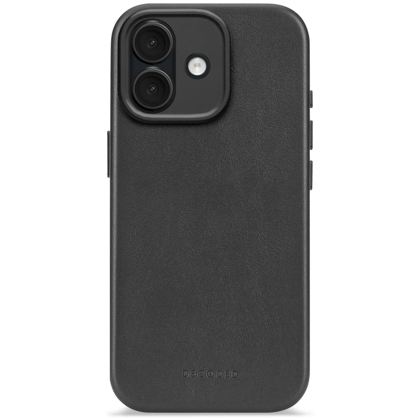 DECODED LEATHER BACKCOVER FOR IPHONE 17 - BLACK - iSTYLE BG