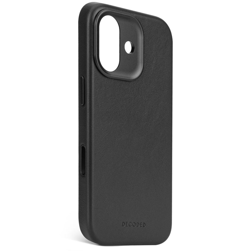 DECODED LEATHER BACKCOVER FOR IPHONE 17 - BLACK - iSTYLE BG