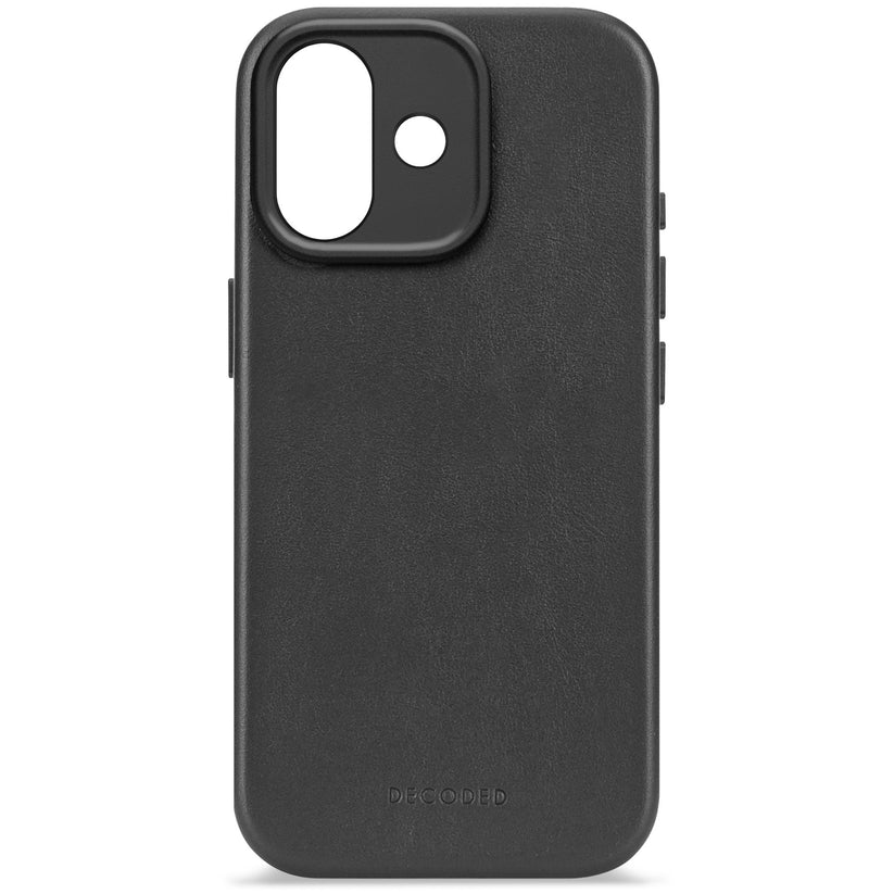 DECODED LEATHER BACKCOVER FOR IPHONE 17 - BLACK - iSTYLE BG