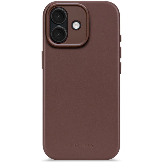 DECODED LEATHER BACKCOVER FOR IPHONE 17 - CHOCOLAT BROWN - iSTYLE BG