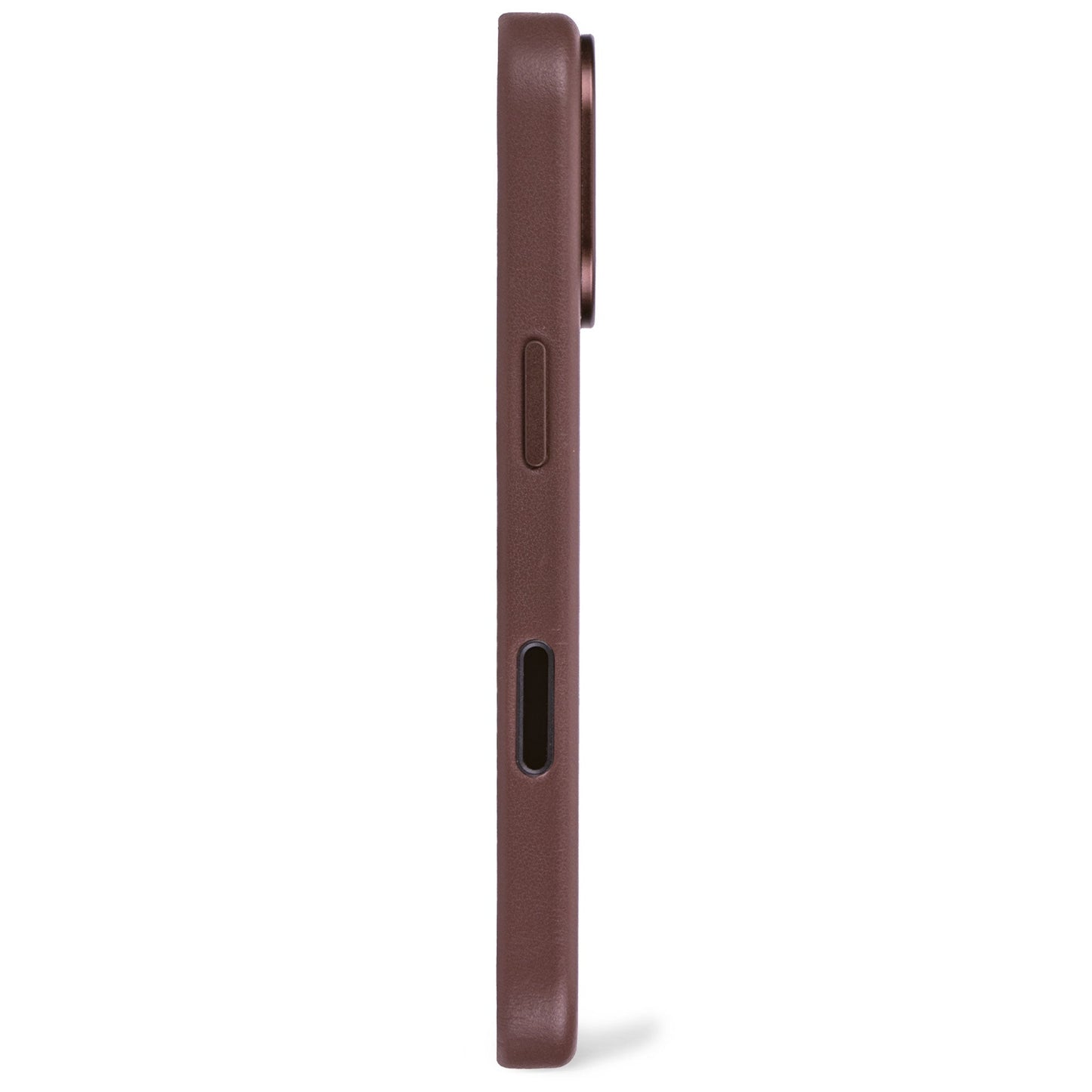 DECODED LEATHER BACKCOVER FOR IPHONE 17 - CHOCOLAT BROWN - iSTYLE BG