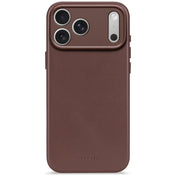 DECODED LEATHER BACKCOVER FOR IPHONE 17 PRO - CHOCOLAT BROWN - iSTYLE BG