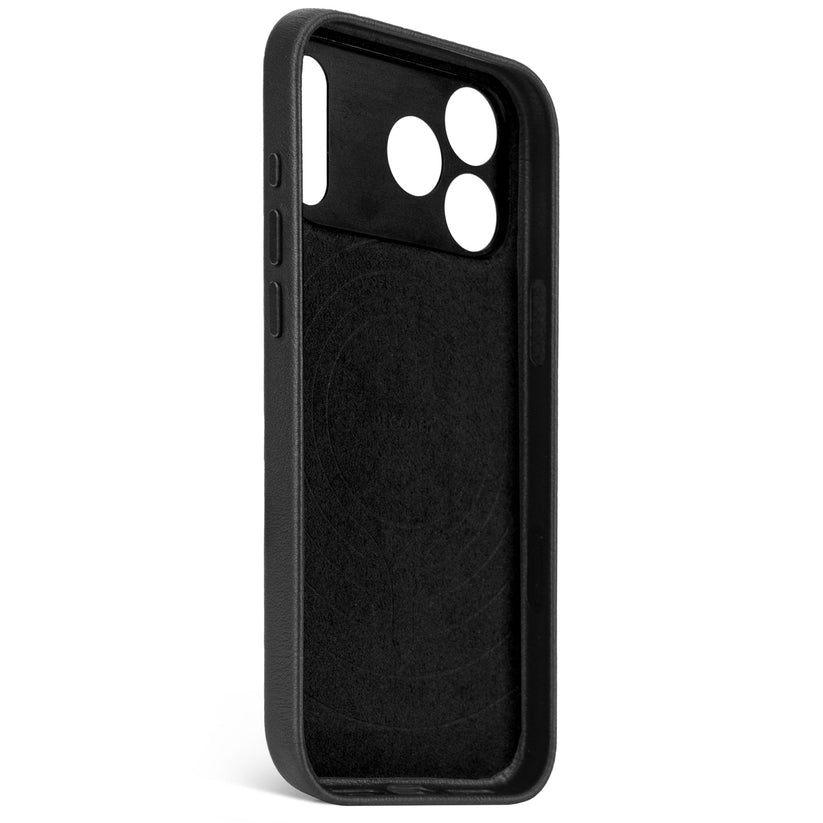 DECODED LEATHER BACKCOVER FOR IPHONE 17 PRO MAX - BLACK - iSTYLE BG