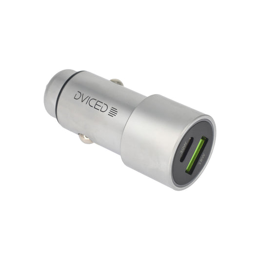 Dviced Car charger 1 USB-A 1 USB-C - Metal