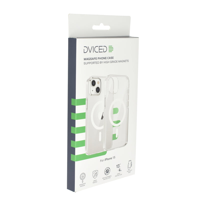 Dviced Magsafe iPhone 15 clear case - White - iSTYLE BG