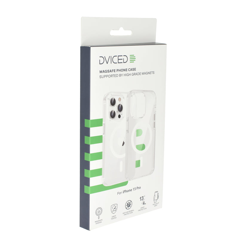 Dviced Magsafe iPhone 15 Pro clear case- White - iSTYLE BG