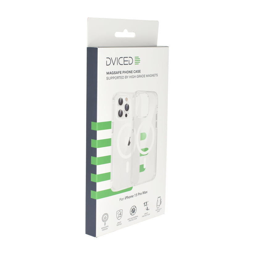 Dviced Magsafe iPhone 15 Pro Max clear case - White - iSTYLE BG