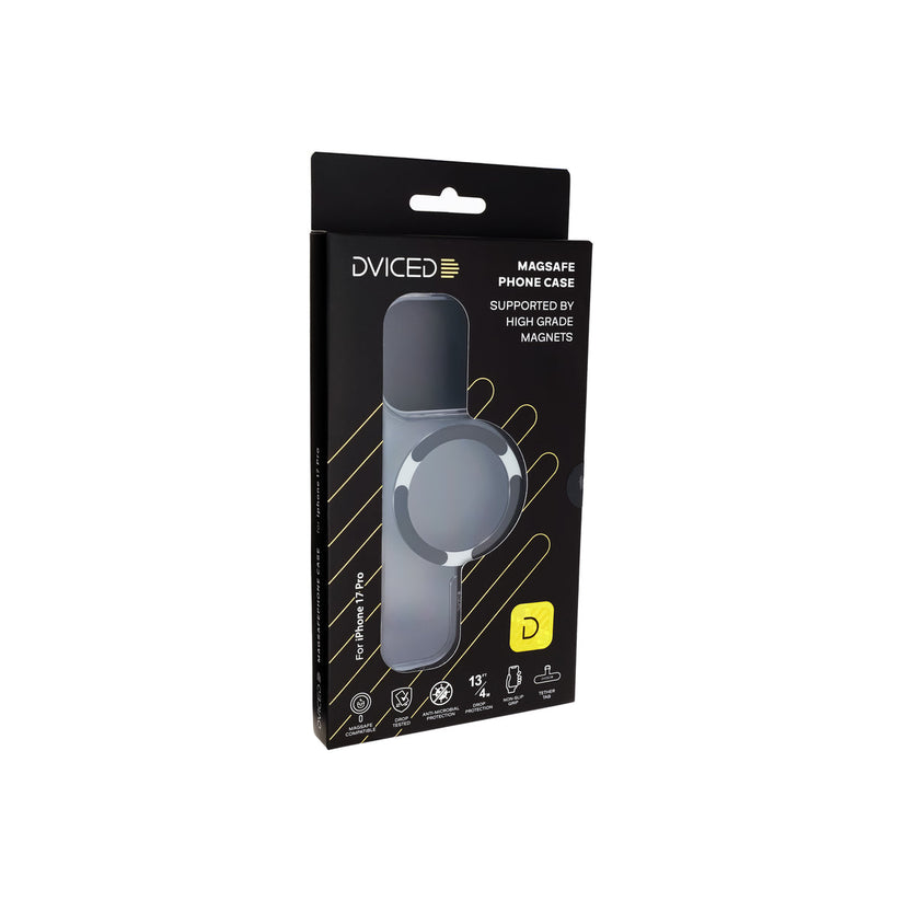Dviced MagSafe калъф за iPhone 17 Pro прозрачен, черен - iSTYLE BG