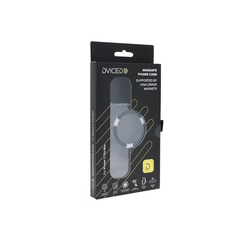 Dviced MagSafe калъф за iPhone 17 Pro Max прозрачен, черен - iSTYLE BG