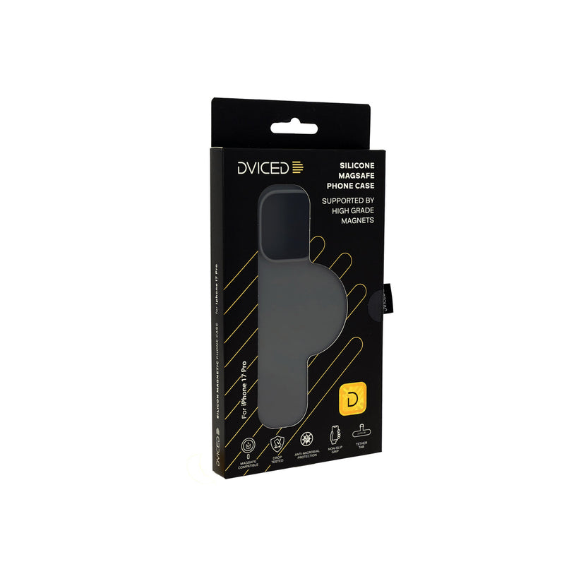 Dviced Силиконов MagSafe калъф iPhone 17 Pro, сив - iSTYLE BG