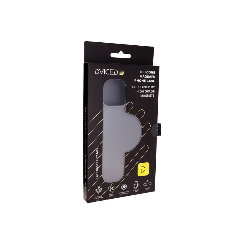 Dviced Силиконов MagSafe калъф iPhone 17 Pro Max, сив - iSTYLE BG
