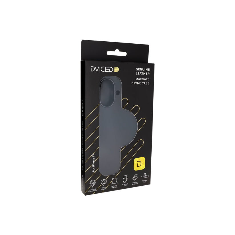 Dviced Кожен калъф с MagSafe за iPhone 17, черен - iSTYLE BG
