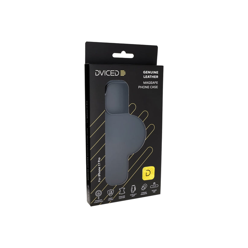 Dviced Кожен калъф с MagSafe за iPhone 17 Pro, черен - iSTYLE BG