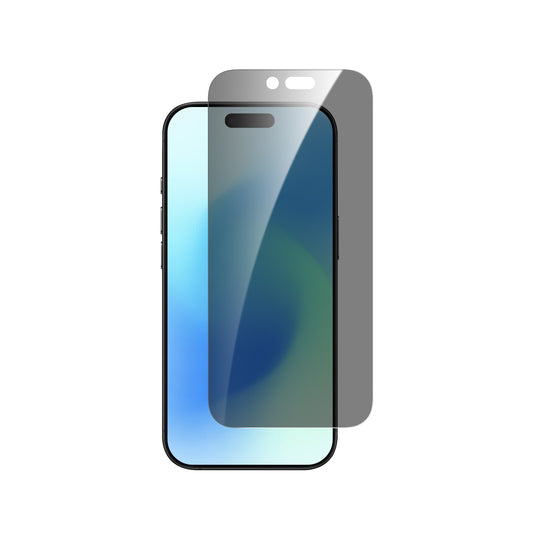 Dviced Протектор за екран от закалено стъкло с поверителност за iPhone Air с апликатор за отстраняване на прах