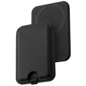 Dviced Leather magsafe foldable cardholder and stand - Black - iSTYLE BG