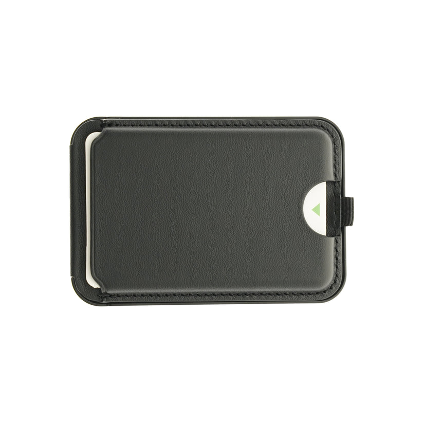 Dviced Leather magsafe foldable cardholder and stand - Black - iSTYLE BG