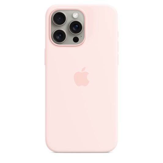 iPhone 15 Pro Max Silicone Case with MagSafe - Light Pink - iSTYLE BG