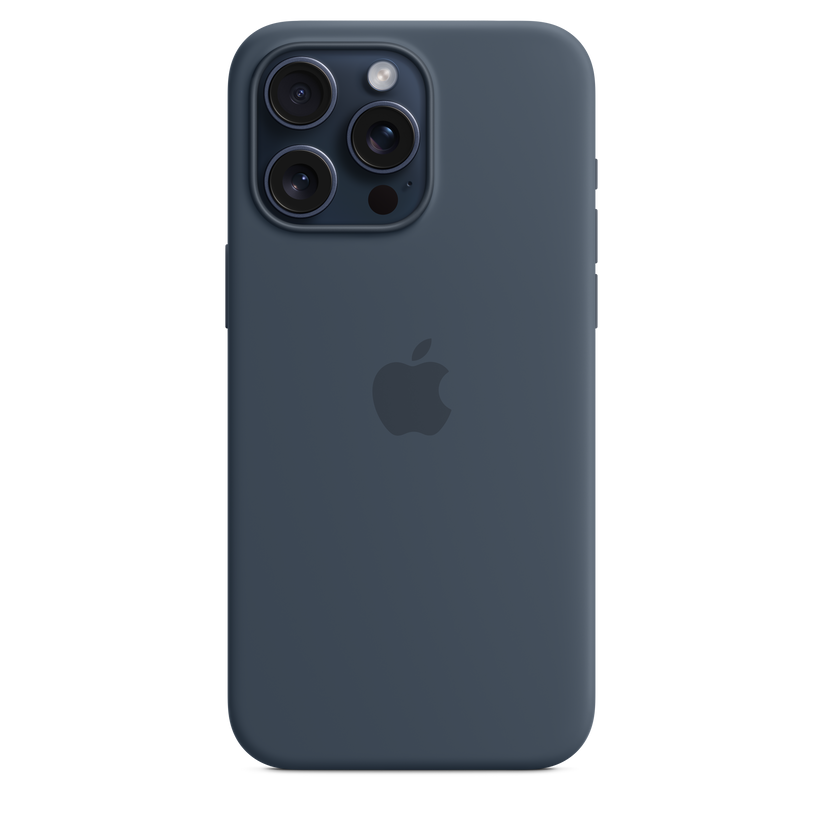 iPhone 15 Pro Max Silicone Case with MagSafe - Storm Blue - iSTYLE BG