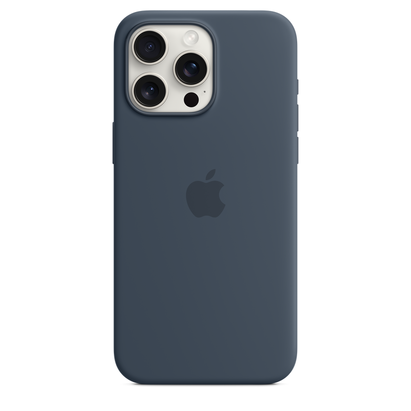 iPhone 15 Pro Max Silicone Case with MagSafe - Storm Blue - iSTYLE BG