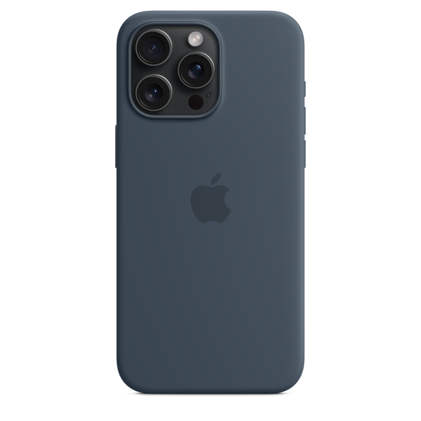 iPhone 15 Pro Max Silicone Case with MagSafe - Storm Blue - iSTYLE BG