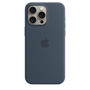 iPhone 15 Pro Max Silicone Case with MagSafe - Storm Blue - iSTYLE BG