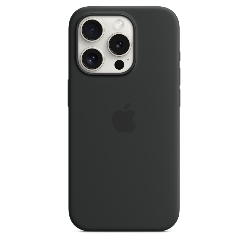 iPhone 15 Pro Silicone Case with MagSafe - Black - iSTYLE BG