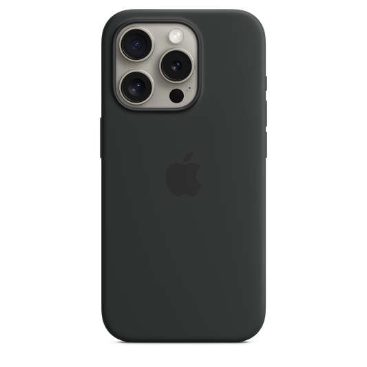 iPhone 15 Pro Silicone Case with MagSafe - Black - iSTYLE BG