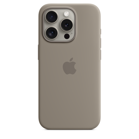 iPhone 15 Pro Silicone Case with MagSafe - Clay - iSTYLE BG