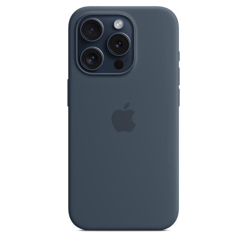 iPhone 15 Pro Silicone Case with MagSafe - Storm Blue - iSTYLE BG