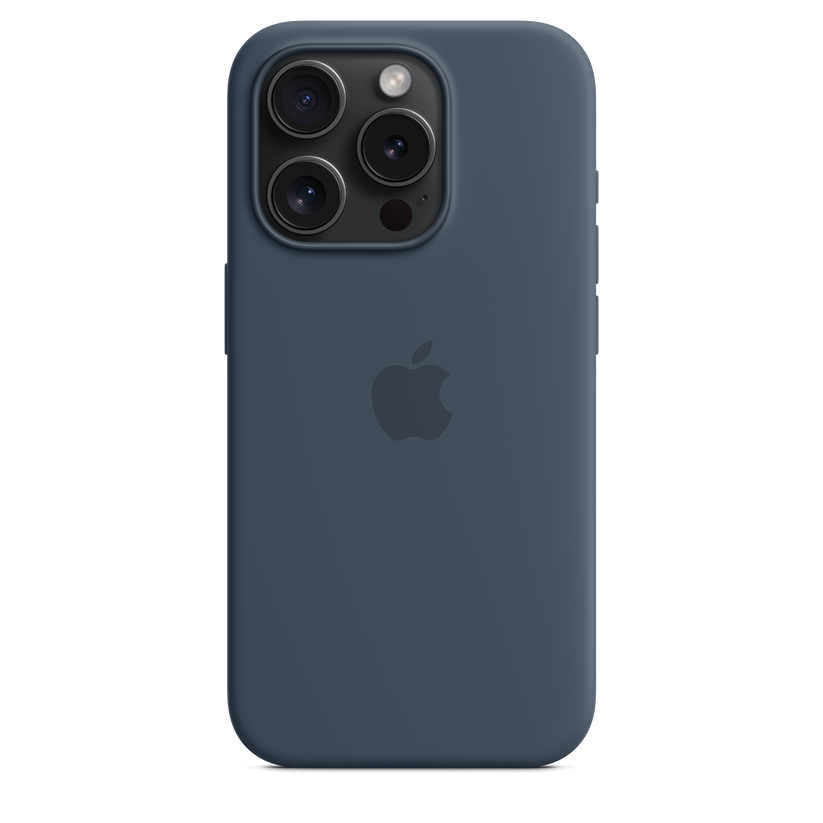 iPhone 15 Pro Silicone Case with MagSafe - Storm Blue - iSTYLE BG