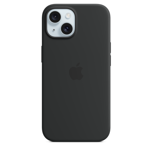 iPhone 15 Silicone Case with MagSafe - Black - iSTYLE BG