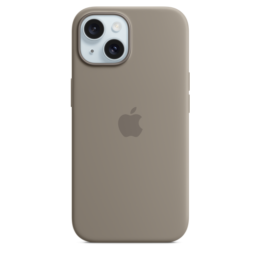 iPhone 15 Silicone Case with MagSafe - Clay - iSTYLE BG