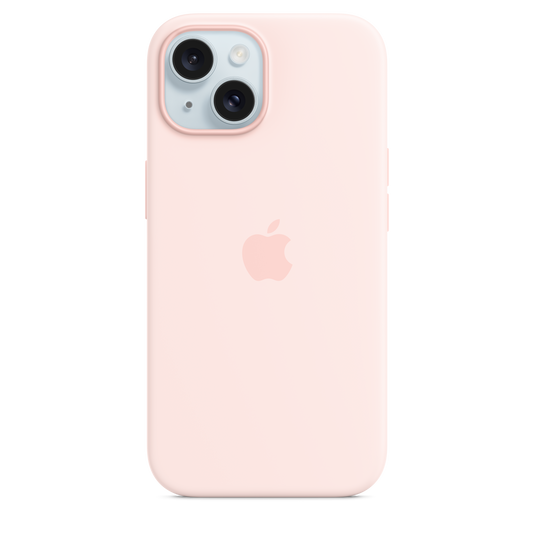 iPhone 15 Silicone Case with MagSafe - Light Pink - iSTYLE BG