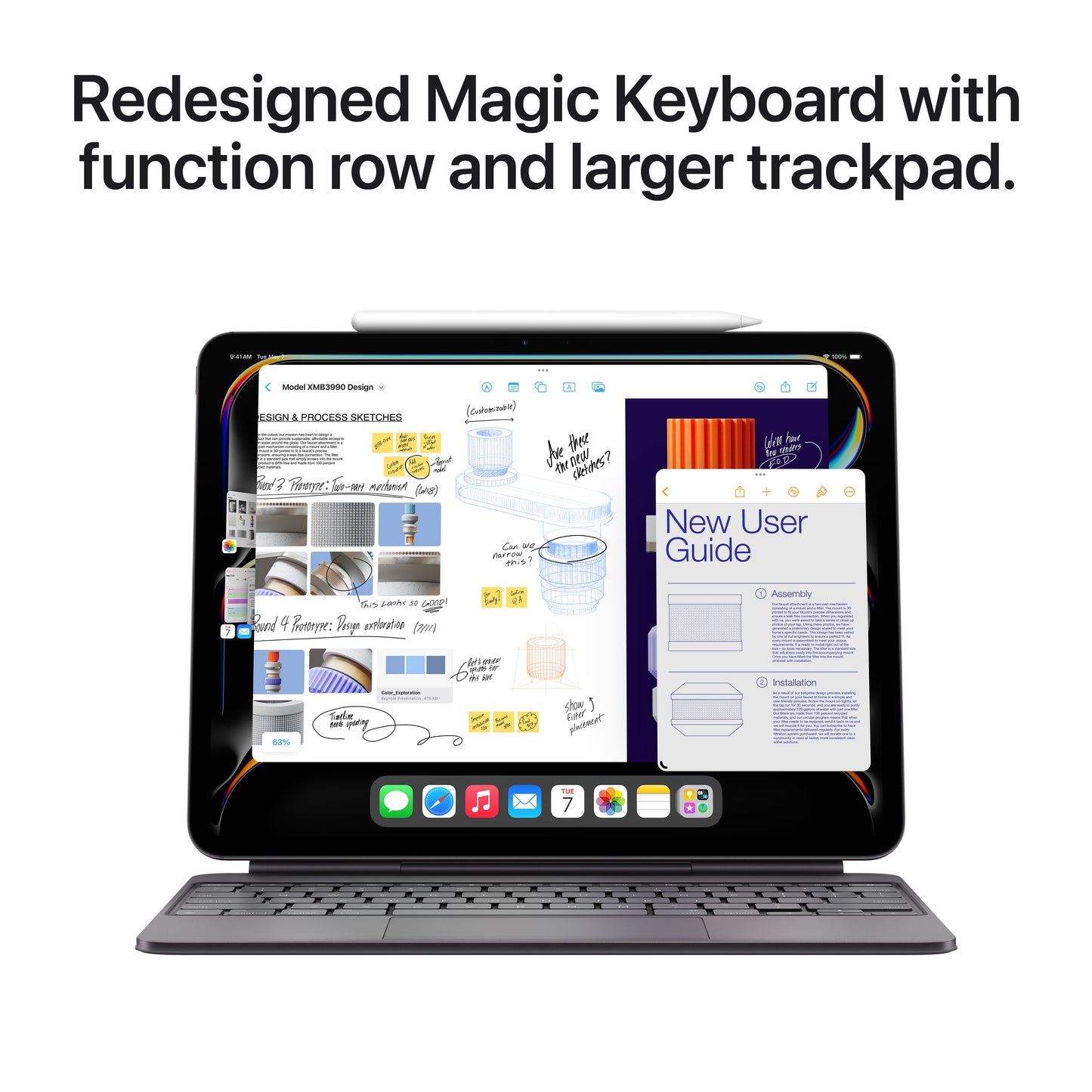 13-inch iPad Pro Wi-Fi + Cellular 2TB Standard Glass - Silver (M4) - iSTYLE BG