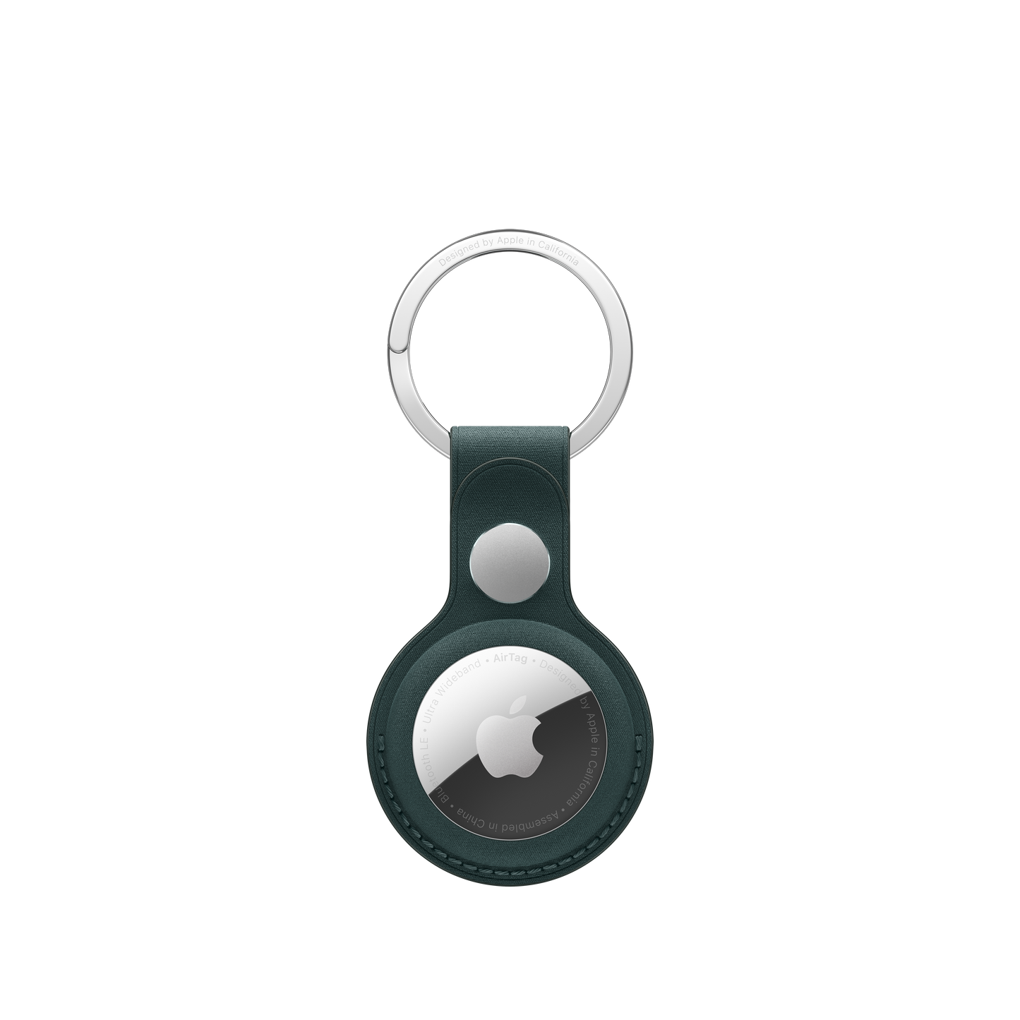 AirTag FineWoven Key Ring - Dark Green - iSTYLE BG