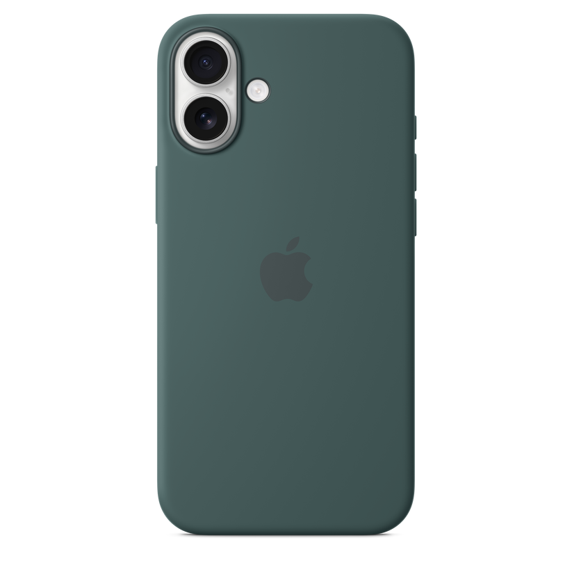 iPhone 16 Plus Silicone Case with MagSafe - Lake Green - iSTYLE BG