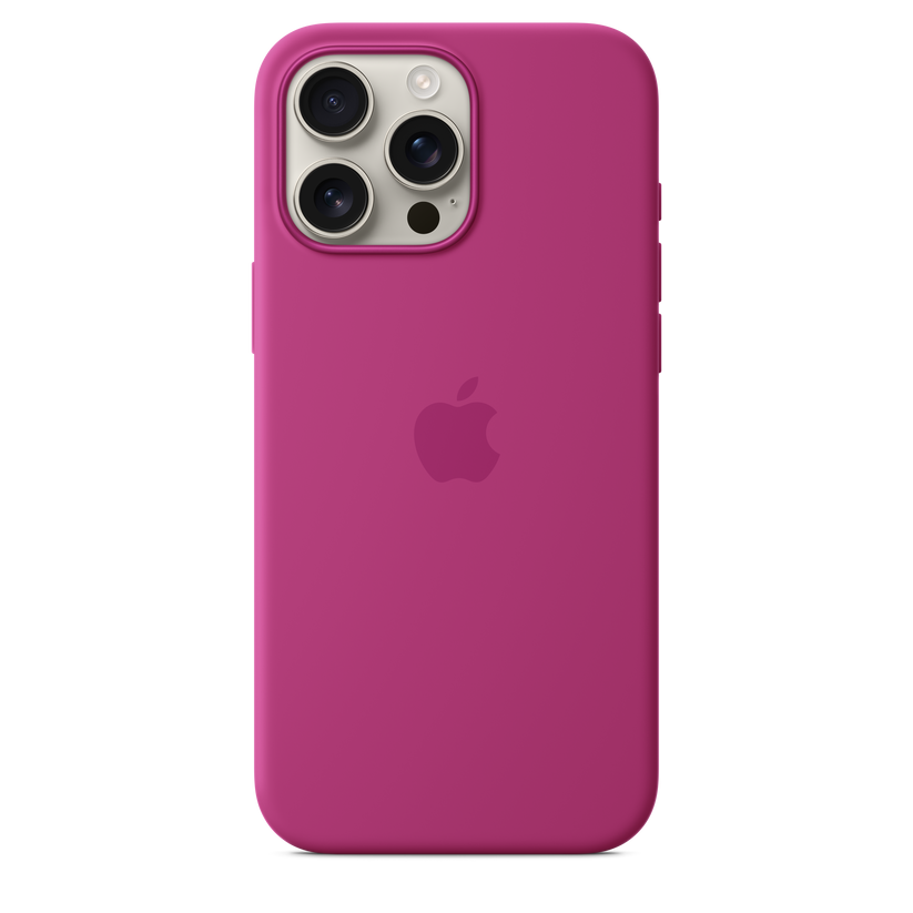 iPhone 16 Pro Max Silicone Case with MagSafe - Fuchsia - iSTYLE BG
