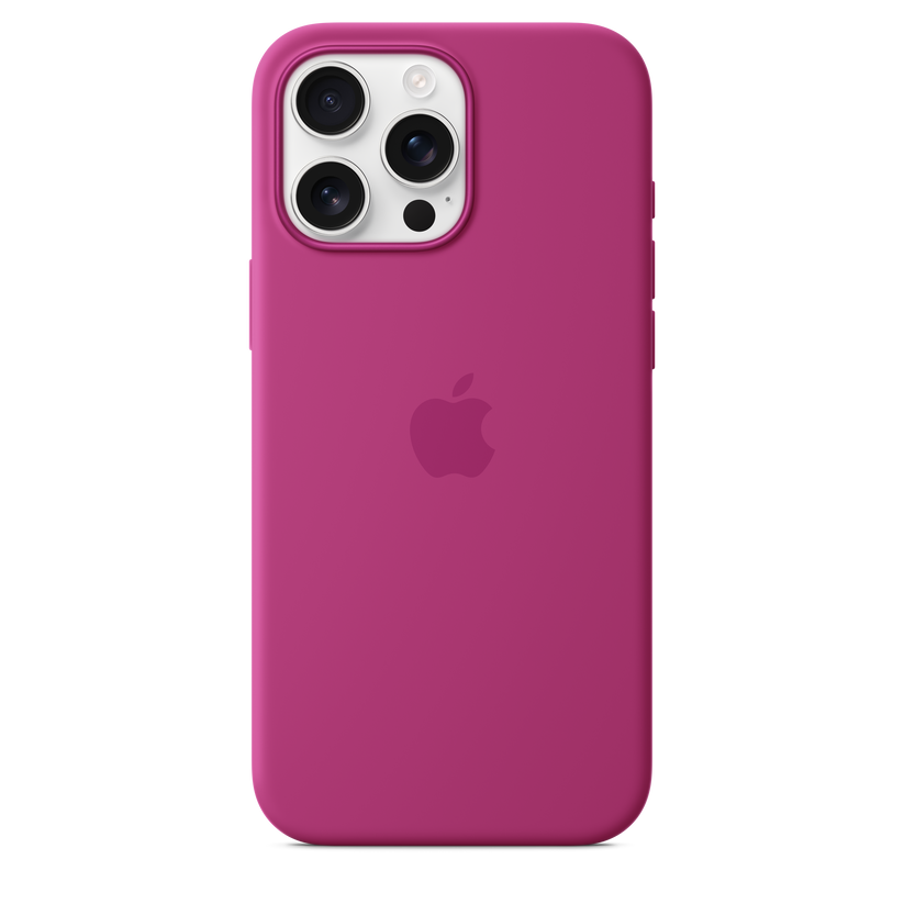 iPhone 16 Pro Max Silicone Case with MagSafe - Fuchsia - iSTYLE BG