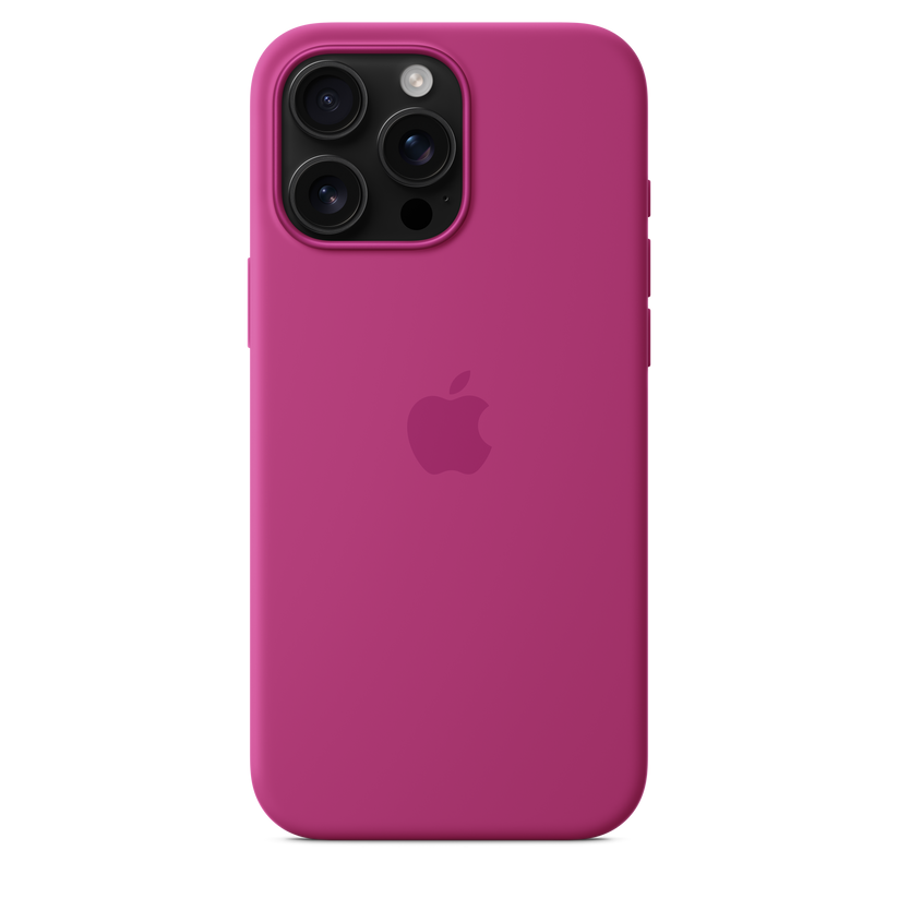 iPhone 16 Pro Max Silicone Case with MagSafe - Fuchsia - iSTYLE BG