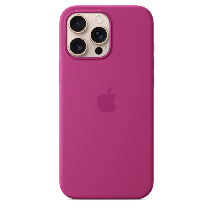 iPhone 16 Pro Max Silicone Case with MagSafe - Fuchsia - iSTYLE BG